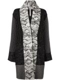 'Snake Print Patterned' cardi-coat