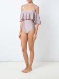 ruffled swimsuit