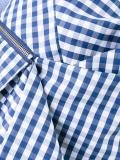 checked zipped skirt