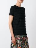 polka dot ruffle T-shirt