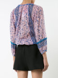 floral-print blouse
