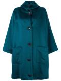 fur effect boxy raincoat