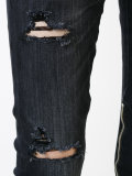 cropped distressed jeans 