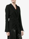 half thrown tailored jacket