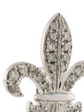 fleur-de-lys diamond stud earrings