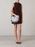 jacquard effect shoulder bag