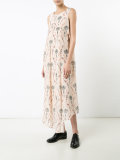floral print asymmetric dress