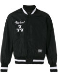 'Society' embroidered bomber jacket