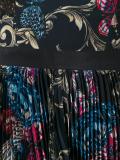 printed pleated dress