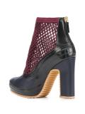 Pierre Hardy X Sacai mesh ankle boots