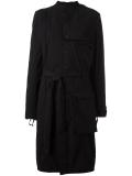 single breasted belted coat