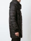 shawl collar padded coat 