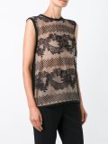 lace detail tank top