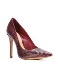 snakeskin effect pumps 