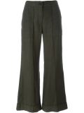 cropped flared trousers