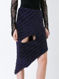 asymmetric cut out skirt