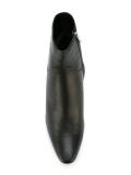 curved heel ankle boot