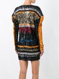 sequined striped dress