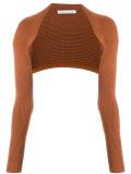 shoulder accent knit shrug