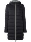 hooded quilted coat