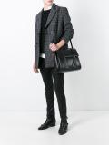 logo embossed tote