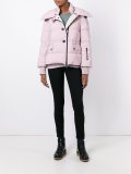 goat fur padded short coat
