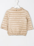 cropped sleeves padded jacket 