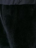 faux fur track pants