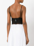 lace cropped vest top