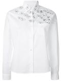 flower appliqué shirt