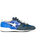 star print lace up trainers 