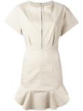 ruffled hem dress