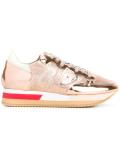 metallic panelled sneakers