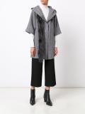 faux fur detail cardi-coat