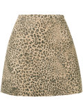 leopard print skirt