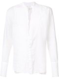 band collar shirt