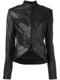 military-style leather jacket