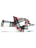 plaid slip-on sneakers