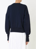 floral ribbon-tie sweatshirt