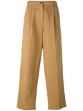 cropped wide leg trousers