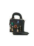 charm embellished cross body bag