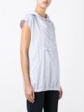 pinstripe hooded top