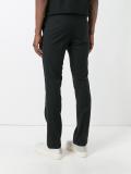 striped slim fit trousers