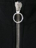 zipped high neck blouse