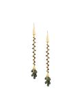 hanging beaded cluster earrings