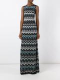 zig-zag pattern long dress