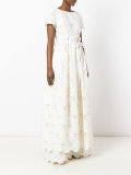 lace trim bridal dress 