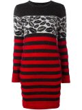 striped fitted dress