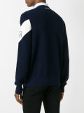 logo patch knitted sweater