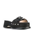 buckled detailing platform sandals